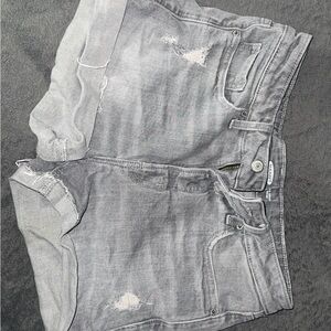 Old Navy High Rise Gray Denim Shorts